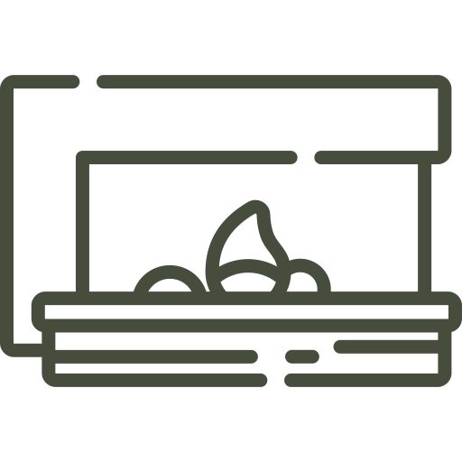 Infraestrutura para calefação e lareira